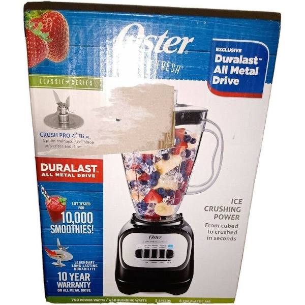 Oster Classic Series Blender With Ice Crushing Power In Black